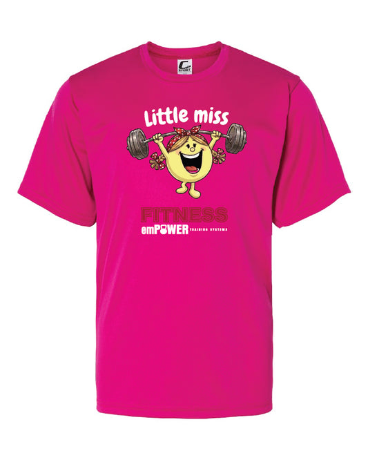 Little miss fitness Youth Performance T-Shirt - emPower