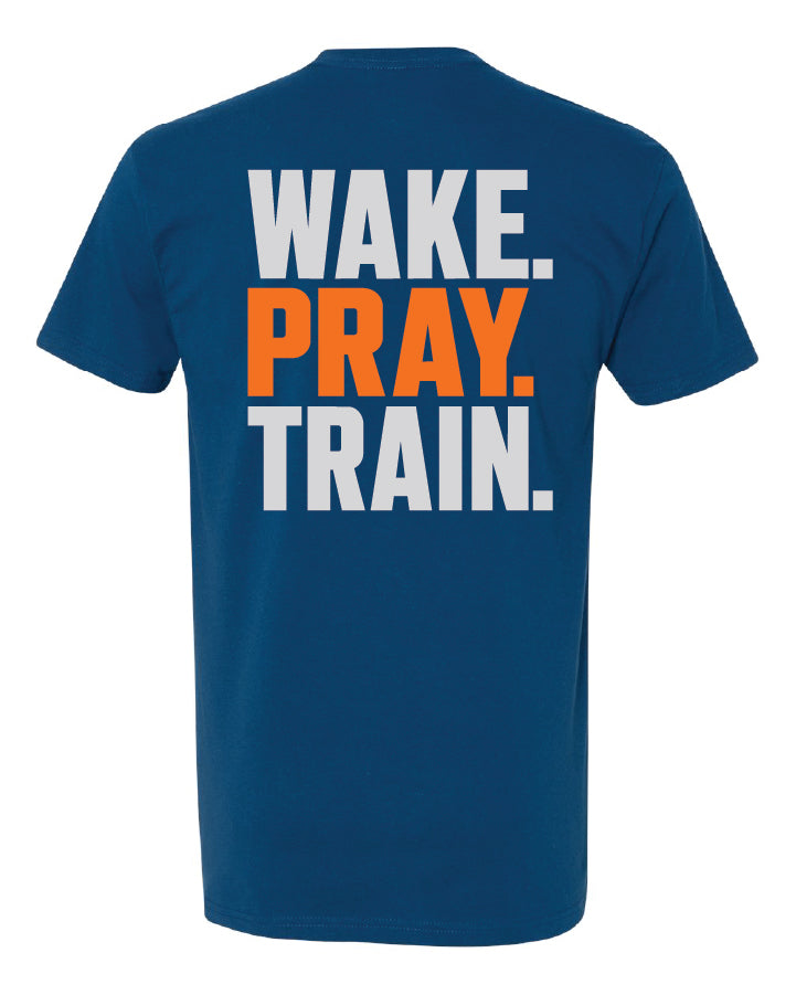 Wake, Pray, Train Unisex Cotton T-shirt - emPower