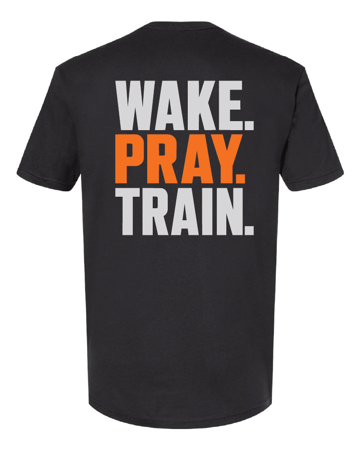 Wake, Pray, Train Unisex Cotton T-shirt - emPower