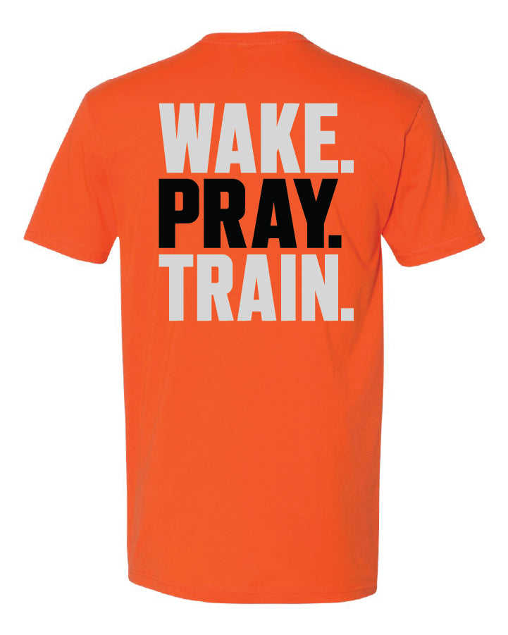 Wake, Pray, Train Unisex Cotton T-shirt - emPower