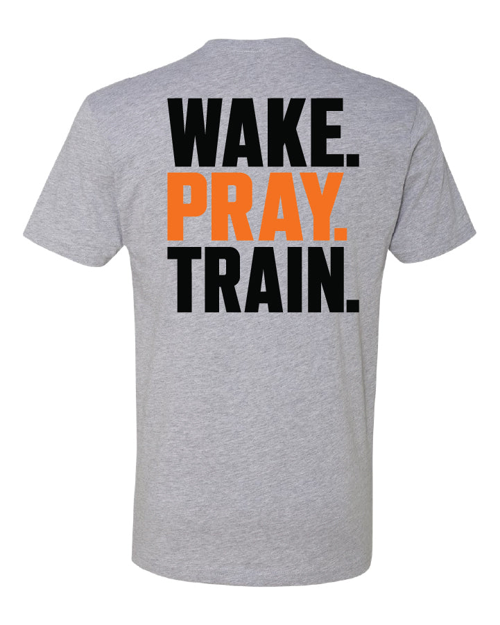 Wake, Pray, Train Unisex Cotton T-shirt - emPower