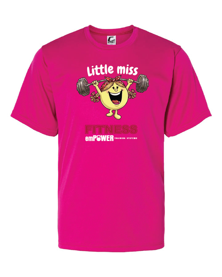 Little miss fitness Youth Performance T-Shirt - emPower
