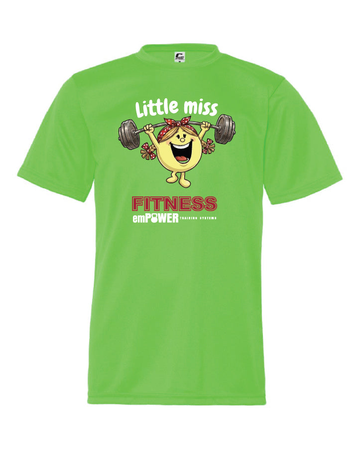 Little miss fitness Youth Performance T-Shirt - emPower
