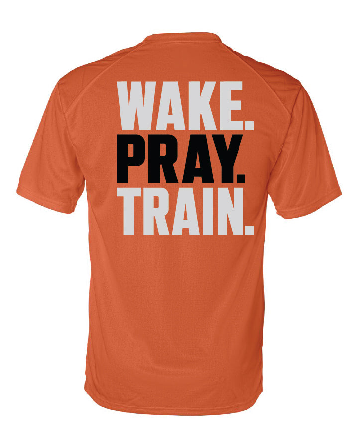 Wake, Pray, Train Unisex Performance T-shirt - emPower