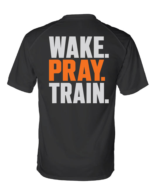 Wake, Pray, Train Unisex Performance T-shirt - emPower