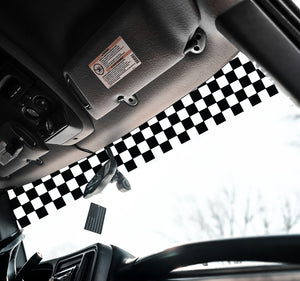 Checkered Flag - Universal Windshield Banner