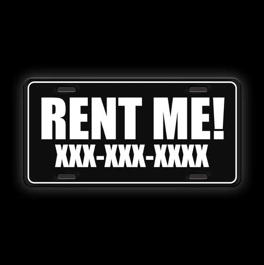 RENT ME! - License Plate